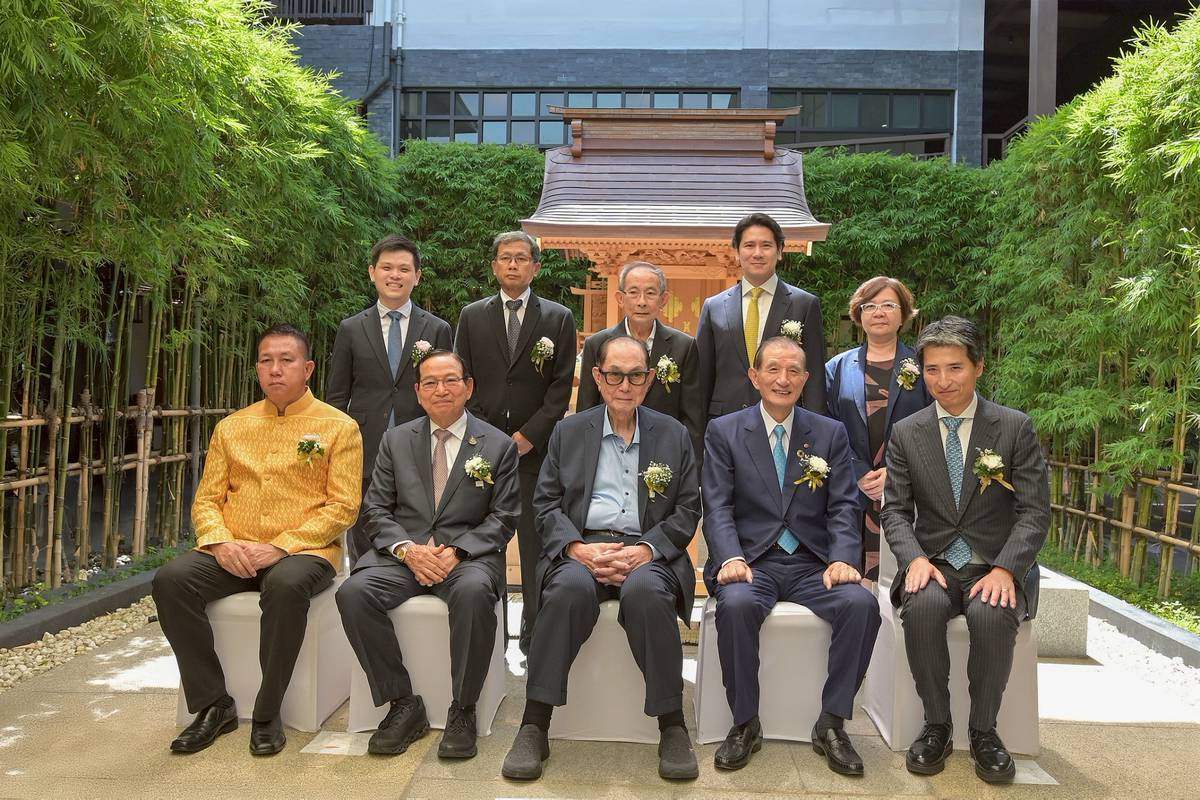 พิธีวางศิลาฤกษ์ ณ ศาลเจ้าศรีราชาโอคุนิ จินจะ สำหรับโครงการดุสิต สวีท เจ-พาร์ค ศรีราชา