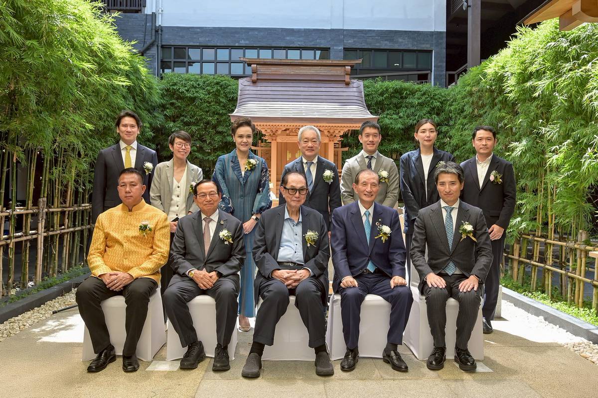 พิธีวางศิลาฤกษ์ ณ ศาลเจ้าศรีราชาโอคุนิ จินจะ สำหรับโครงการดุสิต สวีท เจ-พาร์ค ศรีราชา