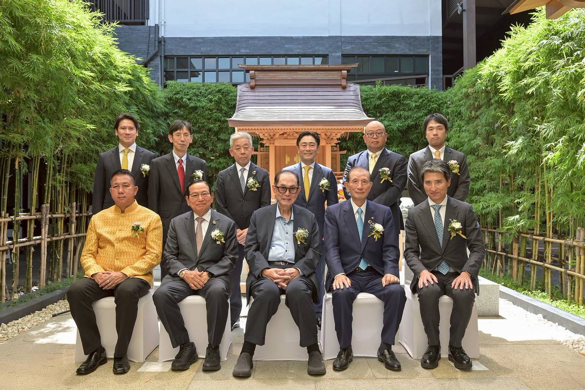 พิธีวางศิลาฤกษ์ ณ ศาลเจ้าศรีราชาโอคุนิ จินจะ สำหรับโครงการดุสิต สวีท เจ-พาร์ค ศรีราชา