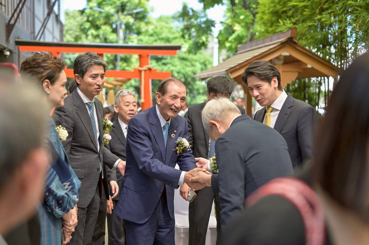 พิธีวางศิลาฤกษ์ ณ ศาลเจ้าศรีราชาโอคุนิ จินจะ สำหรับโครงการดุสิต สวีท เจ-พาร์ค ศรีราชา